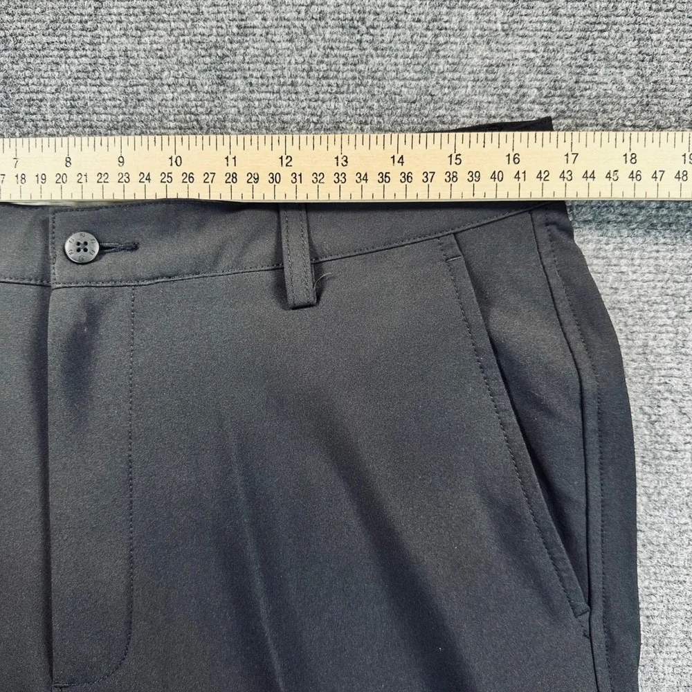 FootJoy FJ Men's 33x32 Performance Golf Pants Black Stretch Flat Front Everyday‎
